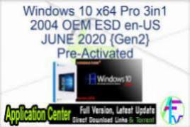 Windows 10 X64 10in1 2004 OEM ESD en-US SEP 2020 {Gen2}